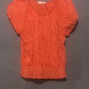 Beautiful orange women’s large stylish shirt